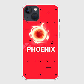 Чехол для iPhone 13 с принтом Phoenix в Тюмени,  |  | new year | phoenix | phoenix valorant | valorant | valorant новогодний | агент валорант. | агент феникс | валорант | валорант новогодний | валорант узор | валорант феникс | игрок феникс | нг | новый год | орнамент | паттерн