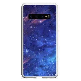 Чехол для Samsung Galaxy S10 с принтом Звёздное небо в Тюмени, Силикон | Область печати: задняя сторона чехла, без боковых панелей | Тематика изображения на принте: арт | звезда | звёзды | космос | небо | ночное небо | ночь | облако | рисунок | сияние | туманность | яркие цвета