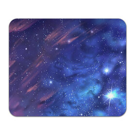 Коврик для мышки прямоугольный с принтом Звёздное небо в Тюмени, натуральный каучук | размер 230 х 185 мм; запечатка лицевой стороны | Тематика изображения на принте: арт | звезда | звёзды | космос | небо | ночное небо | ночь | облако | рисунок | сияние | туманность | яркие цвета