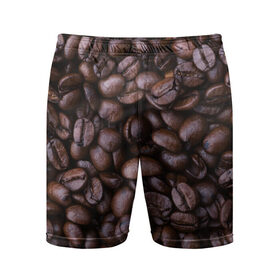 Мужские шорты спортивные с принтом Кофейные зёрна в Тюмени,  |  | абстрактные | абстрактный | абстракция | еда | зёрна | зерно | кофе | кофеёк | кофейные | напитки | напиток | питьё