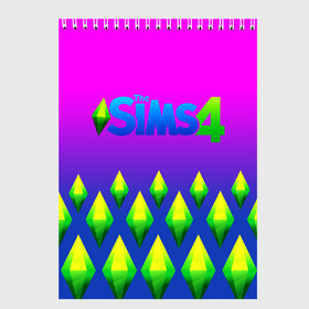 Скетчбук с принтом THE SIMS 4 в Тюмени, 100% бумага
 | 48 листов, плотность листов — 100 г/м2, плотность картонной обложки — 250 г/м2. Листы скреплены сверху удобной пружинной спиралью | real life. | sims 4 | the sims | жизнь | семья | симс 2 | симс 3 | симс 4 | симс онлайн | симулятор