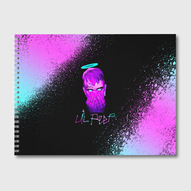 Альбом для рисования с принтом Lil Peep в Тюмени, 100% бумага
 | матовая бумага, плотность 200 мг. | 2021 | cry baby | leel | pip | год быка | край бэби | лил | лил пип | мем | мемы | модная музыка | модный рэп | музыка | неон | новогодняя | новый год | пальма | пип | птица | птичка | реп | рэп | рэпер | сказка