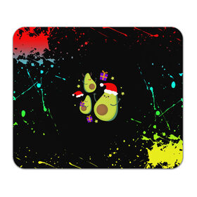 Коврик для мышки прямоугольный с принтом Новогодние Авокадо в Тюмени, натуральный каучук | размер 230 х 185 мм; запечатка лицевой стороны | Тематика изображения на принте: авокадо | веган | еда блогеров | мемы | минимализм | прикольные картинки | прикольные надписи | растение | смешное авокадо | фрукт