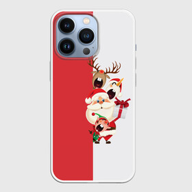 Чехол для iPhone 13 Pro с принтом С Новым Годом в Тюмени,  |  | Тематика изображения на принте: christmas | merry christmas | дед мороз | ёлка | зима | мороз | новый год | подарок | праздник | рождество | с новым годом | санта клаус | снегурочка | снежинки