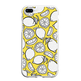 Чехол для iPhone 7Plus/8 Plus матовый с принтом Illuminating Lemon в Тюмени, Силикон | Область печати: задняя сторона чехла, без боковых панелей | Тематика изображения на принте: 2021 | винтаж | лимоны | ретро | фрукты | цвет года