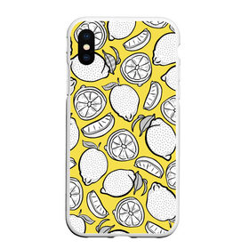 Чехол для iPhone XS Max матовый с принтом Illuminating Lemon в Тюмени, Силикон | Область печати: задняя сторона чехла, без боковых панелей | 2021 | винтаж | лимоны | ретро | фрукты | цвет года