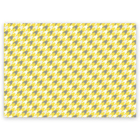 Поздравительная открытка с принтом Ultimate Houndstooth в Тюмени, 100% бумага | плотность бумаги 280 г/м2, матовая, на обратной стороне линовка и место для марки
 | 2021 | винтаж | гусиная лапка | орнамент | собачий клык | узор | цвет года