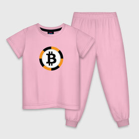 Детская пижама хлопок с принтом BITCOIN / БИТКОИН в Тюмени, 100% хлопок |  брюки и футболка прямого кроя, без карманов, на брюках мягкая резинка на поясе и по низу штанин
 | bitcoin | btc | биткоин | валюта | деньги | криптовалюта
