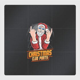 Магнитный плакат 3Х3 с принтом Christmas Club Party в Тюмени, Полимерный материал с магнитным слоем | 9 деталей размером 9*9 см | christmas | merry christmas | дед мороз | ёлка | зима | мороз | новый год | подарок | праздник | рождество | с новым годом | санта клаус | снегурочка | снежинки