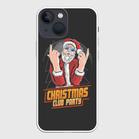 Чехол для iPhone 13 mini с принтом Christmas Club Party в Тюмени,  |  | christmas | merry christmas | дед мороз | ёлка | зима | мороз | новый год | подарок | праздник | рождество | с новым годом | санта клаус | снегурочка | снежинки