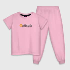 Детская пижама хлопок с принтом BITCOIN / БИТКОИН в Тюмени, 100% хлопок |  брюки и футболка прямого кроя, без карманов, на брюках мягкая резинка на поясе и по низу штанин
 | 