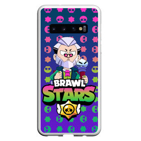 Чехол для Samsung Galaxy S10 с принтом Brawl Stars Byron в Тюмени, Силикон | Область печати: задняя сторона чехла, без боковых панелей | Тематика изображения на принте: 2020 | 2021 | brawl | byron | edgar | leon | new | snow | stars | winter | year | байрон | бравл | браво | год | зима | леон | лион | новые | новый | персонаж | персонажи | снег | страс | эдгар