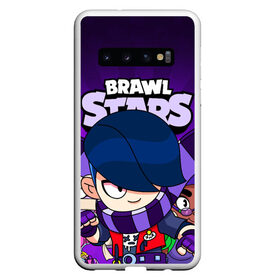 Чехол для Samsung Galaxy S10 с принтом BRAWL STARS EDGAR в Тюмени, Силикон | Область печати: задняя сторона чехла, без боковых панелей | Тематика изображения на принте: brawl stars | brawl stars edgar | brawler | edgar | бравл старз | бравлер | эдгар