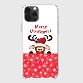 Чехол для iPhone 12 Pro Max с принтом Merry Christmas в Тюмени, Силикон |  | christmas | merry christmas | santa claus | дед мороз | ёлка | новогодние олени | новый год | оленёнок бэмби | оленёнок рудольф | орнамент | с новым годом | санта клаус | свитер с оленями | снегурочка | снежинки | узоры