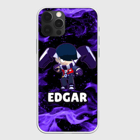 Чехол для iPhone 12 Pro с принтом BRAWL STARS EDGAR в Тюмени, силикон | область печати: задняя сторона чехла, без боковых панелей | 8 bit | 8 бит | brawl | brawl stars | crow | edgar | leon | stars | бравл | бравл старс | браво старс | едгар | игра | компьютерная | леон | огонь | онлайн | старс | эдгар