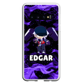 Чехол для Samsung Galaxy S10 с принтом BRAWL STARS EDGAR в Тюмени, Силикон | Область печати: задняя сторона чехла, без боковых панелей | Тематика изображения на принте: 8 bit | 8 бит | brawl | brawl stars | crow | edgar | leon | stars | бравл | бравл старс | браво старс | едгар | игра | компьютерная | леон | огонь | онлайн | старс | эдгар