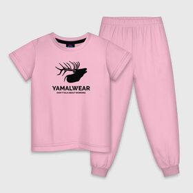 Детская пижама хлопок с принтом Yamalwear в Тюмени, 100% хлопок |  брюки и футболка прямого кроя, без карманов, на брюках мягкая резинка на поясе и по низу штанин
 | salekhard | yamal | yanao | арт | минимализм | рисунок | салехард | север | ямал | янао