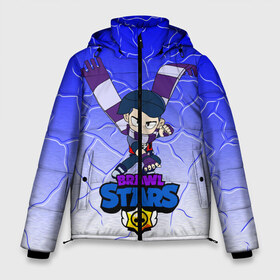 Мужская зимняя куртка 3D с принтом Brawl Stars Эдгар в Тюмени, верх — 100% полиэстер; подкладка — 100% полиэстер; утеплитель — 100% полиэстер | длина ниже бедра, свободный силуэт Оверсайз. Есть воротник-стойка, отстегивающийся капюшон и ветрозащитная планка. 

Боковые карманы с листочкой на кнопках и внутренний карман на молнии. | bibi | brawl stars | byron | crow | edgar | edgar brawl stars | kolett | leon | spike | sprout | surge | байрон | боец | бравл старс | бравлер | вольт | герои | девочкам | детям | колетт | леон | логотипы игр | мальчикам | персонажи игр |