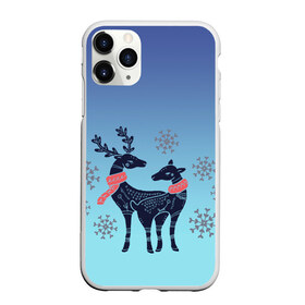 Чехол для iPhone 11 Pro Max матовый с принтом пара оленей снежинки зима в Тюмени, Силикон |  | арт | градиент | зверь | зима | зимний | мультяшный | новый год | олененок | олень | орнамент | пара | праздник | рисунок | рога | рожки | символ | снежинки | узор