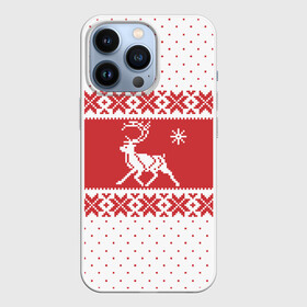 Чехол для iPhone 13 Pro с принтом Северный Олень в Тюмени,  |  | christmas | merry christmas | santa claus | дед мороз | ёлка | новогодние олени | новый год | оленёнок бэмби | оленёнок рудольф | орнамент | с новым годом | санта клаус | свитер с оленями | снегурочка | снежинки | узоры