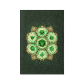 Обложка для паспорта матовая кожа с принтом DnD Dices - Clever в Тюмени, натуральная матовая кожа | размер 19,3 х 13,7 см; прозрачные пластиковые крепления | Тематика изображения на принте: clever | dices | dnd | dungeons dragons | днд | игра | клевер | кубик