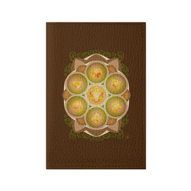 Обложка для паспорта матовая кожа с принтом DnD Dices - Pumpkin в Тюмени, натуральная матовая кожа | размер 19,3 х 13,7 см; прозрачные пластиковые крепления | dices | dnd | dungeons dragons | pumpkin | днд | игра | кубик | тыква