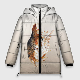 Женская зимняя куртка 3D с принтом летящая сова рисунок в Тюмени, верх — 100% полиэстер; подкладка — 100% полиэстер; утеплитель — 100% полиэстер | длина ниже бедра, силуэт Оверсайз. Есть воротник-стойка, отстегивающийся капюшон и ветрозащитная планка. 

Боковые карманы с листочкой на кнопках и внутренний карман на молнии | акварель | акварельный | арт | брызги | градиент | животные | звери | краска | крылья | момент | полет | потеки | рисунок | скетч | сова | филин