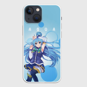 Чехол для iPhone 13 mini с принтом коносуба aqua в Тюмени,  |  | aqua | darkness | kazuma | kono subarashii | konosuba | megumin | аква | богиня благословляет этот прекрасный мир | даркнес | даркнесс | казума | коносуба | мегумин | юн юн