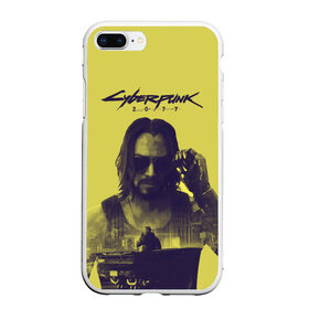 Чехол для iPhone 7Plus/8 Plus матовый с принтом Cyberpunk 2077 в Тюмени, Силикон | Область печати: задняя сторона чехла, без боковых панелей | 2077 | action | cyberpunk | cyberpunk 2077 | rpg | игра | киану ривз | киберпанк | найт сити | рпг