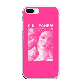 Чехол для iPhone 7Plus/8 Plus матовый с принтом Girl Power! в Тюмени, Силикон | Область печати: задняя сторона чехла, без боковых панелей | fem | trend | venus | венера | давид | картина | леонардо да винчи | мона лиза | тренд