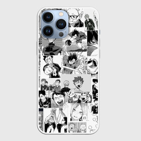 Чехол для iPhone 13 Pro Max с принтом Haikyu pattern в Тюмени,  |  | Тематика изображения на принте: haikyu | аниме | бокуро | волейбол | кагеяме | манга | тецуро | хината | цукишима