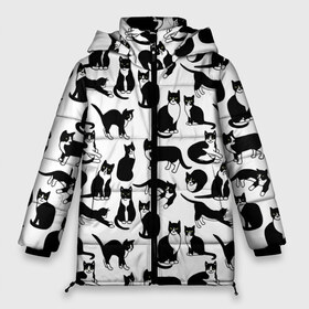 Женская зимняя куртка 3D с принтом Котики Чёрно-белые в Тюмени, верх — 100% полиэстер; подкладка — 100% полиэстер; утеплитель — 100% полиэстер | длина ниже бедра, силуэт Оверсайз. Есть воротник-стойка, отстегивающийся капюшон и ветрозащитная планка. 

Боковые карманы с листочкой на кнопках и внутренний карман на молнии | cat | cats | cosmos | kitten | mem | memes | rose | roses | глаза | глазки | киска | космос | кот | котёнок | котик | котики | котэ | котята | кошак | кошка | кошки | красивая | мем | мемчики | милая | прикольная | розы | светлая