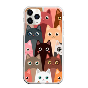 Чехол для iPhone 11 Pro матовый с принтом Котики мультяшные в Тюмени, Силикон |  | cat | cats | cosmos | kitten | mem | memes | rose | roses | глаза | глазки | киска | космос | кот | котёнок | котик | котики | котэ | котята | кошак | кошка | кошки | красивая | мем | мемчики | милая | прикольная | розы | светлая