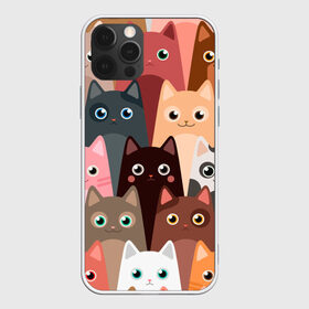 Чехол для iPhone 12 Pro Max с принтом Котики мультяшные в Тюмени, Силикон |  | Тематика изображения на принте: cat | cats | cosmos | kitten | mem | memes | rose | roses | глаза | глазки | киска | космос | кот | котёнок | котик | котики | котэ | котята | кошак | кошка | кошки | красивая | мем | мемчики | милая | прикольная | розы | светлая