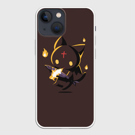 Чехол для iPhone 13 mini с принтом Чомусуке в Тюмени,  |  | aqua | chomusuke | darkness | kazuma | kono subarashii | konosuba | megumin | аква | богиня благословляет этот прекрасный мир | даркнес | даркнесс | казума | коносуба | мегумин | юн юн