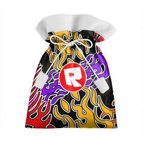 Подарочный 3D мешок с принтом Roblox | Роблокс в Тюмени, 100% полиэстер | Размер: 29*39 см | Тематика изображения на принте: game | piggy | roblox | игра | огонь | пламя | роблокс | текстура
