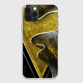 Чехол для iPhone 12 Pro Max с принтом золотой треугольник в Тюмени, Силикон |  | абстракция | геометрия | золото | осколки | пространство | складки | стекло | стиль | треугольник | черный