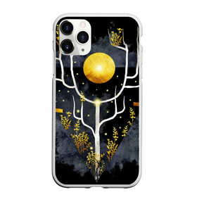 Чехол для iPhone 11 Pro матовый с принтом графит и золото дерево жизни в Тюмени, Силикон |  | абстрактный | весна | ветви | дерево  свет | жизнь | звёзды | золотото | ночь | процветание | растения | расцвет | рост | символ | солнце | стилизация | стиль | треугольник | этно