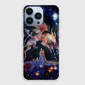 Чехол для iPhone 13 Pro с принтом Дивные звери в Тюмени,  |  | волшебство | грифон | единорог | звёзды | колыбельная | космос | кот | любовь | мечты | ночь | пара | сказка | сон