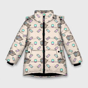 Зимняя куртка для девочек 3D с принтом Котик Паттерн в Тюмени, ткань верха — 100% полиэстер; подклад — 100% полиэстер, утеплитель — 100% полиэстер. | длина ниже бедра, удлиненная спинка, воротник стойка и отстегивающийся капюшон. Есть боковые карманы с листочкой на кнопках, утяжки по низу изделия и внутренний карман на молнии. 

Предусмотрены светоотражающий принт на спинке, радужный светоотражающий элемент на пуллере молнии и на резинке для утяжки. | 2020 | 2021 | 2022 | 2023 | 2024 | 2025 | merry christmas | new year | вязание | вязаный | год | дед | елка | елки | киса | кот | котик | лес | мороз | нг | новый | новый год | олени | олень | оленями | рождество | свитер | снегурочка