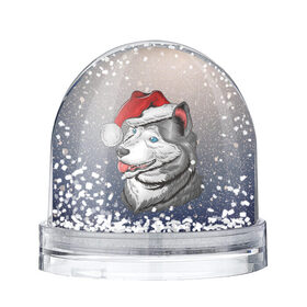 Снежный шар с принтом Санта Лайка в Тюмени, Пластик | Изображение внутри шара печатается на глянцевой фотобумаге с двух сторон | new year | арт | графика | дед мороз | зима | новый год | рождество | санта