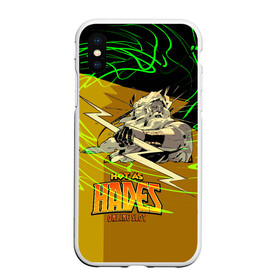 Чехол для iPhone XS Max матовый с принтом Hades (Зевс) в Тюмени, Силикон | Область печати: задняя сторона чехла, без боковых панелей | hades | аид | загрей | зевс | игра | олимп