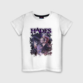 Детская футболка хлопок с принтом Hades Nyx (Z) в Тюмени, 100% хлопок | круглый вырез горловины, полуприлегающий силуэт, длина до линии бедер | aid | hades | nyx | roguelike | thanatos | zagreus | аид | гадес | загрей | никс | рогалик | танатос