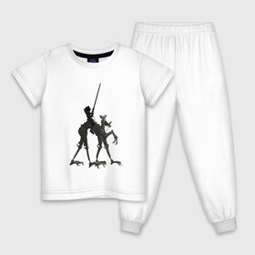 Детская пижама хлопок с принтом Всадник в Тюмени, 100% хлопок |  брюки и футболка прямого кроя, без карманов, на брюках мягкая резинка на поясе и по низу штанин
 | fantasy | monster | всадник | животные | копьё | магия | монстр | рыцарь | фэнтези