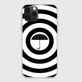 Чехол для iPhone 12 Pro Max с принтом Узор Академия Амбрелла в Тюмени, Силикон |  | академия | амбрелла | белый | зонт | полосы | узор | фильм | черный