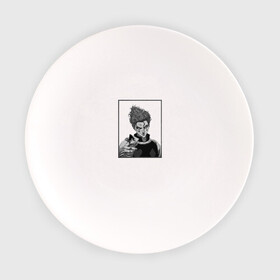Тарелка с принтом Карта Хисоки Мороу в Тюмени, фарфор | диаметр - 210 мм
диаметр для нанесения принта - 120 мм | hisoka | hunter  hunter | охотник | охотник х охотник | хантер | хантер х хантер | хисока
