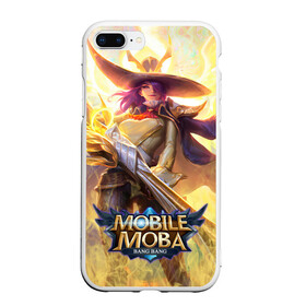 Чехол для iPhone 7Plus/8 Plus матовый с принтом Mobile legends в Тюмени, Силикон | Область печати: задняя сторона чехла, без боковых панелей | 5v5 | bang bang | dota | game | heroes | kill | legends | moba | mobile | mobile legends | mobile moba | pvp | герои | дота | игра | легенда | моба | мобла