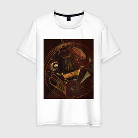Мужская футболка хлопок с принтом Цирковая клетка в Тюмени, 100% хлопок | прямой крой, круглый вырез горловины, длина до линии бедер, слегка спущенное плечо. | волшебство | клетка | магия | мистика | театр | цирк