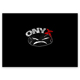 Поздравительная открытка с принтом Onyx в Тюмени, 100% бумага | плотность бумаги 280 г/м2, матовая, на обратной стороне линовка и место для марки
 | Тематика изображения на принте: fredro starr | onyx | rap | sonny seeza | sticky fingaz | оникс | рэп