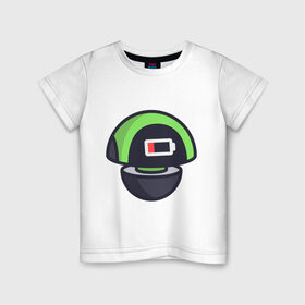 Детская футболка хлопок с принтом Ешрум - AZ в Тюмени, 100% хлопок | круглый вырез горловины, полуприлегающий силуэт, длина до линии бедер | Тематика изображения на принте: avatar | electronic mushroom | eshroomy | personal